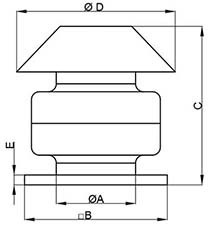 Крышный приточный вентилятор Ванвент ВКВ-К 315 КП